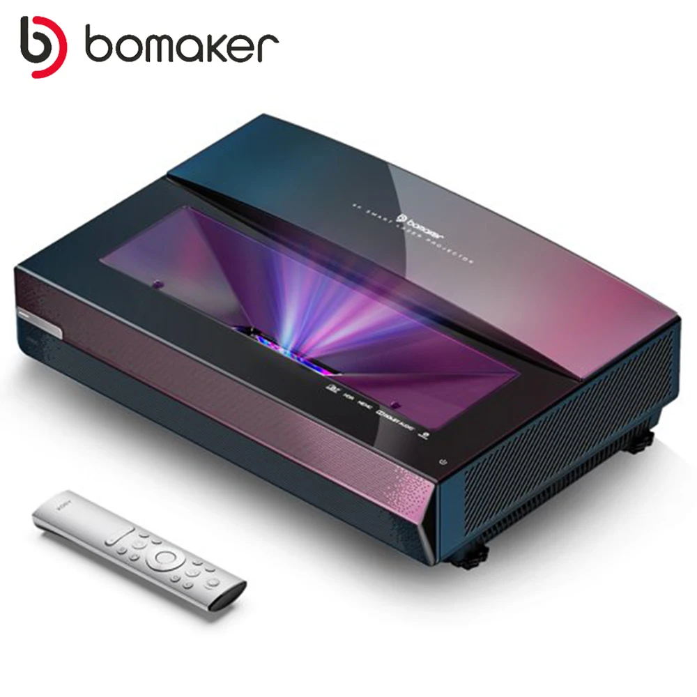 Лазерный проектор BOMAKER 150 дюйма 2500 ANSI-люмен ALPD3.0 4K Full HD MEMC 3 ГБ + 32 Гб Bluetooth Android