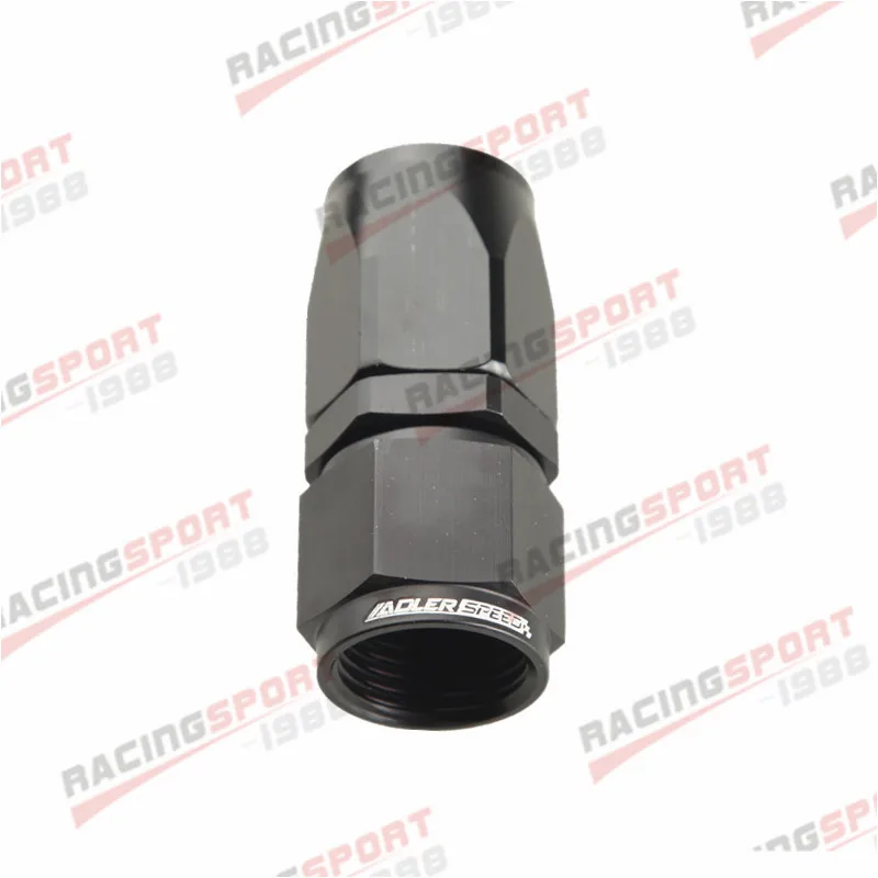 

ADLERSPEED -8AN AN8 Straight Swivel Hose End Fitting Oil Fuel Gas Line Black