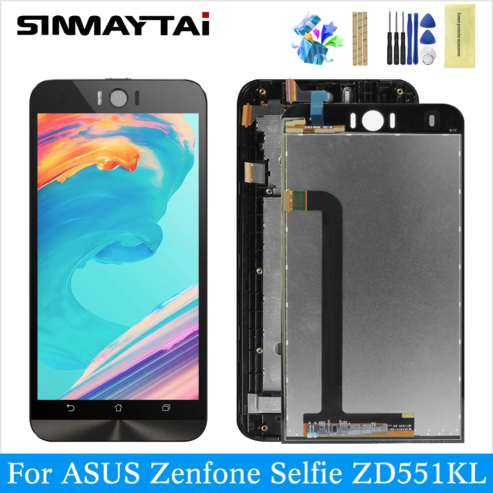 Для ASUS ZenFone Asus Selfie ZD551KL Z00UD ЖК-дисплей дигитайзер сенсорный экран Запасные части