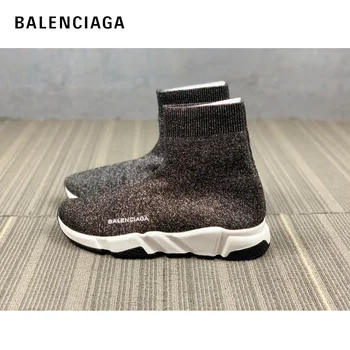 

Balenciaga Shoes Sneaker Speed Women Original Clear Sole High Top Running Sports Men Shoes Knitting Sock Speed Trainer For Men