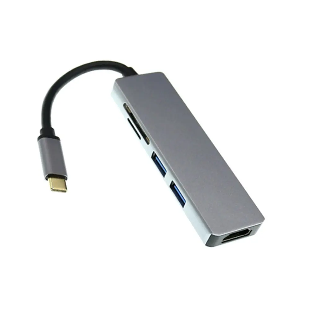 Тонкий USB C концентратор тип C к HDMI 4K UHD адаптер Micro S D кардридер кабель TF адаптер сплиттер для Macbook Pro