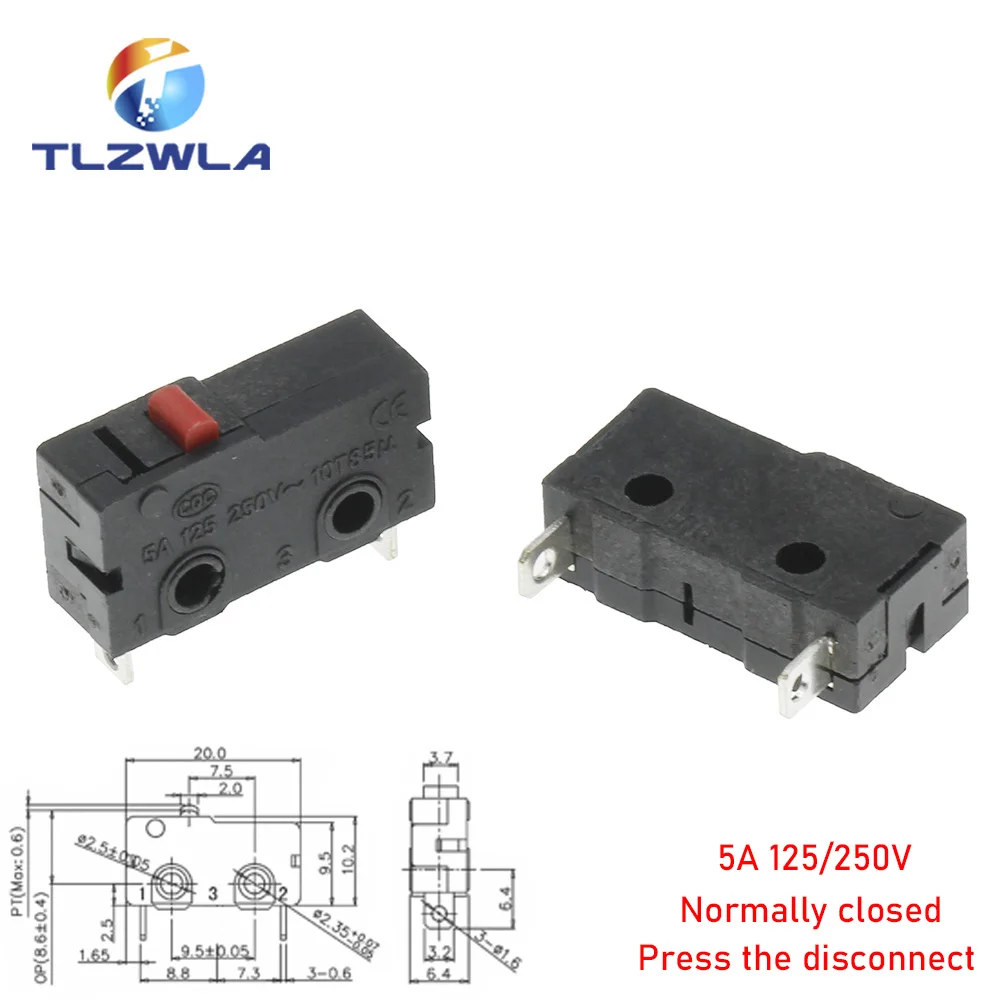 10 Interruttori Finecorsa Micro Mini | Con Leva A Rullo | 5A 250V AC | Per Elettrodomestici E Macchinari - Foto 9