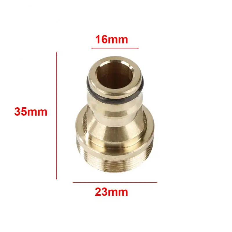 1pcs Universal 23 Mm Quick Connector Pure Brass Kitchen Bathroom Faucet Tap Connector Garden Hose Water Connection Adapters