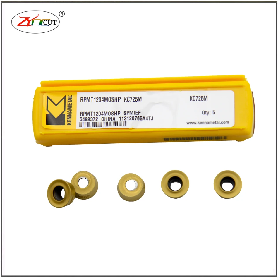 

10PCS kennametal RPMT1204MO-FS KC725M SPMIC9 KC522M KCPK30 Milling inserts made of stainless steel with high hardness