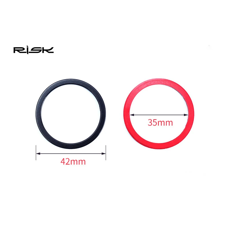 15pcs RISK 1/1.5/2/2.5/3mm MTB Bike Bottom Bracket Washers Mountain Bicycle Flywheel Hub Spacer Gasket CNC Alloy MTB Tool Washer