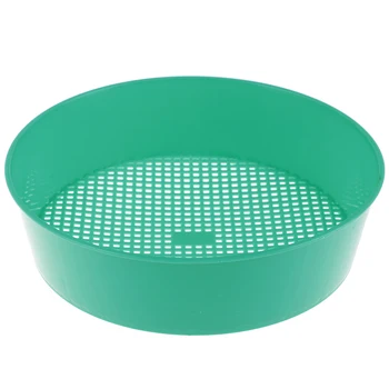 

Plastic Garden Sieve Riddle Green For Composy Soil Stone Mesh Gardening Tool
