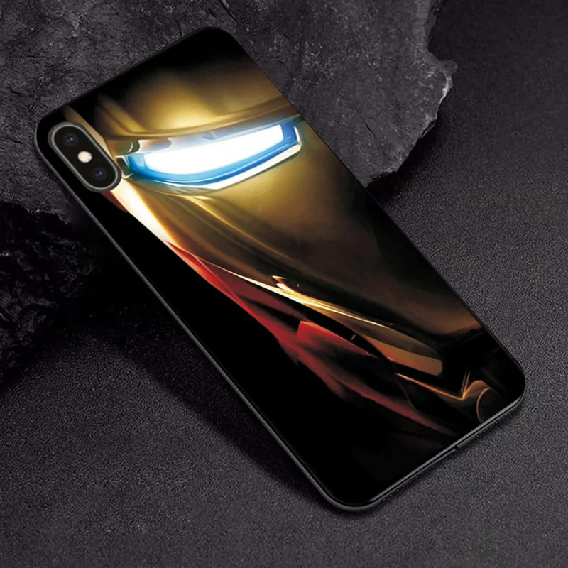 TPUBLK631 Чехол для телефона чехол для iPhone 5, 5s SE 7 8 6 6s Plus чехол Marvel Мстители черный ТПУ чехол для iPhone X XR XS Max 11 Pro Max чехол - Цвет: TPUBLK631