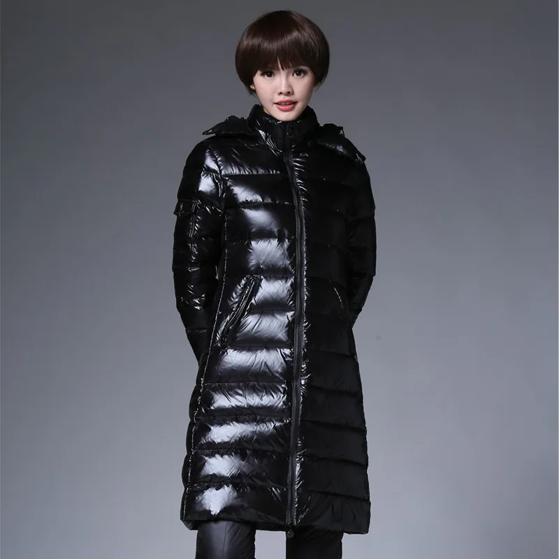 

Women's Winter Down Jackets Long Coat Duck Down Jacket Woman Hooded Thick Warm Puffer Jacket Invierno Mujer 2020 KJ2662
