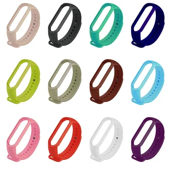 

Suitable For Xiaomi Bracelet 5 Strap Fifth Generation Red Silicone Wristbands Smart Replacement Accessories For MI Band 5