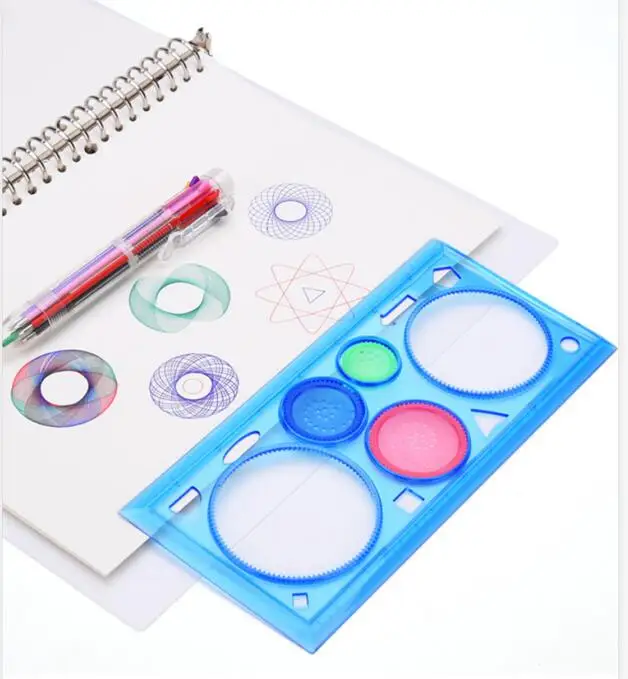 Children 27pcs Enfant Spirograph Drawing Set Brain Education Geometric  Deluxe Ruler Creative Plastic Draw Picture Toys with Pen - AliExpress