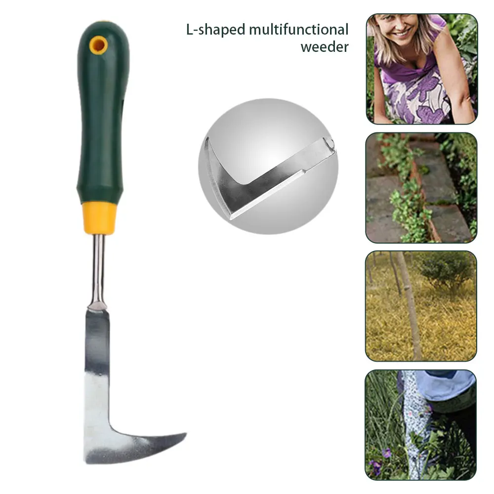 Weed Remove Tool Stainless Steel Manual Crack Weeder Patio Scraper for Garden Lawn Yard Patio Crevice Weeding Garden Tool afbeelding