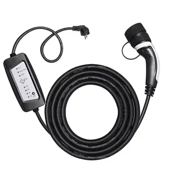 

EV Electric Car Vehicle Charger Cable Portable Level 2 Charging Gun with Controller for Electric Vehicles EU Plug 110-240V 16A
