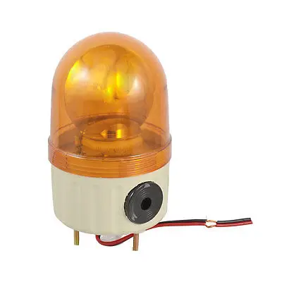 DC 24V 5W желтая вращающаяся вспышка промышленная сигнальная предупреждающая лампочка w Зуммер