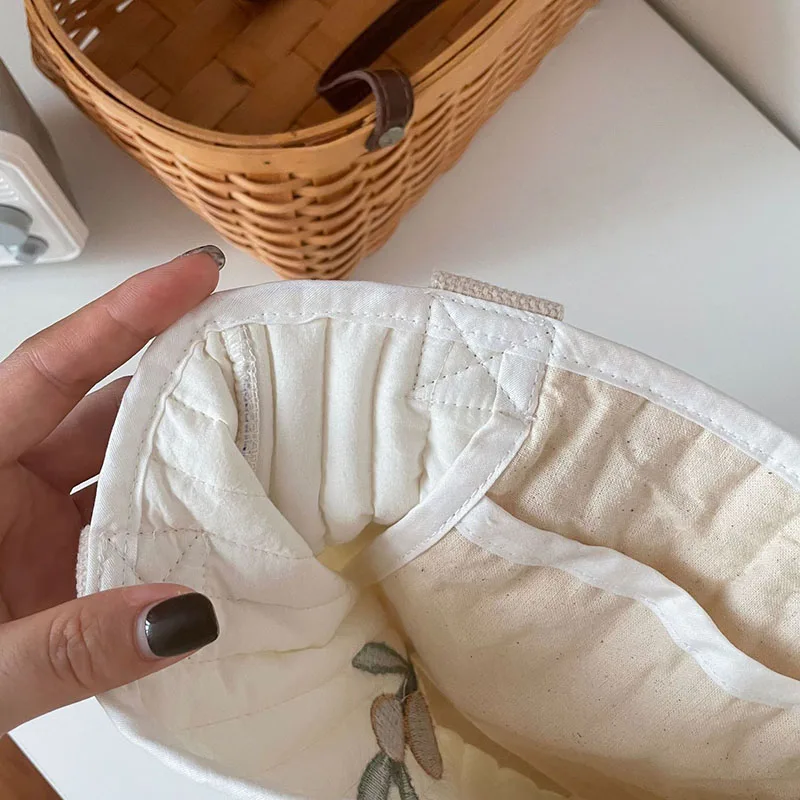 Cotton Baby Diaper Bags with Bear Embroidery for Moms