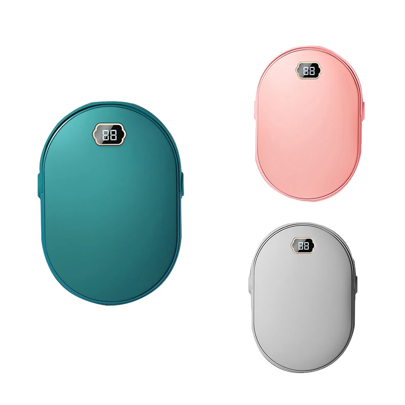 

Hand Warmers, Rechargeable Hand Warmer with LED Display 10000MAh USB Electric Hand Warmer Power Bank Heat
