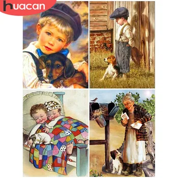 

HUACAN 5d Diamond Painting Portrait Diamond Embroidery Full Drill Square Home Decoration New Arrival Handwork
