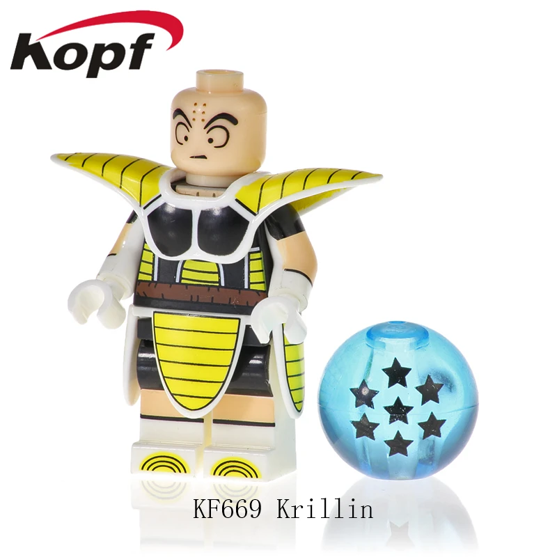 

Action figures cartoon Dragon Ball Z Goku Building Blocks Raditz King Vegeta Bricks Dolls Action Toys For Children KF669