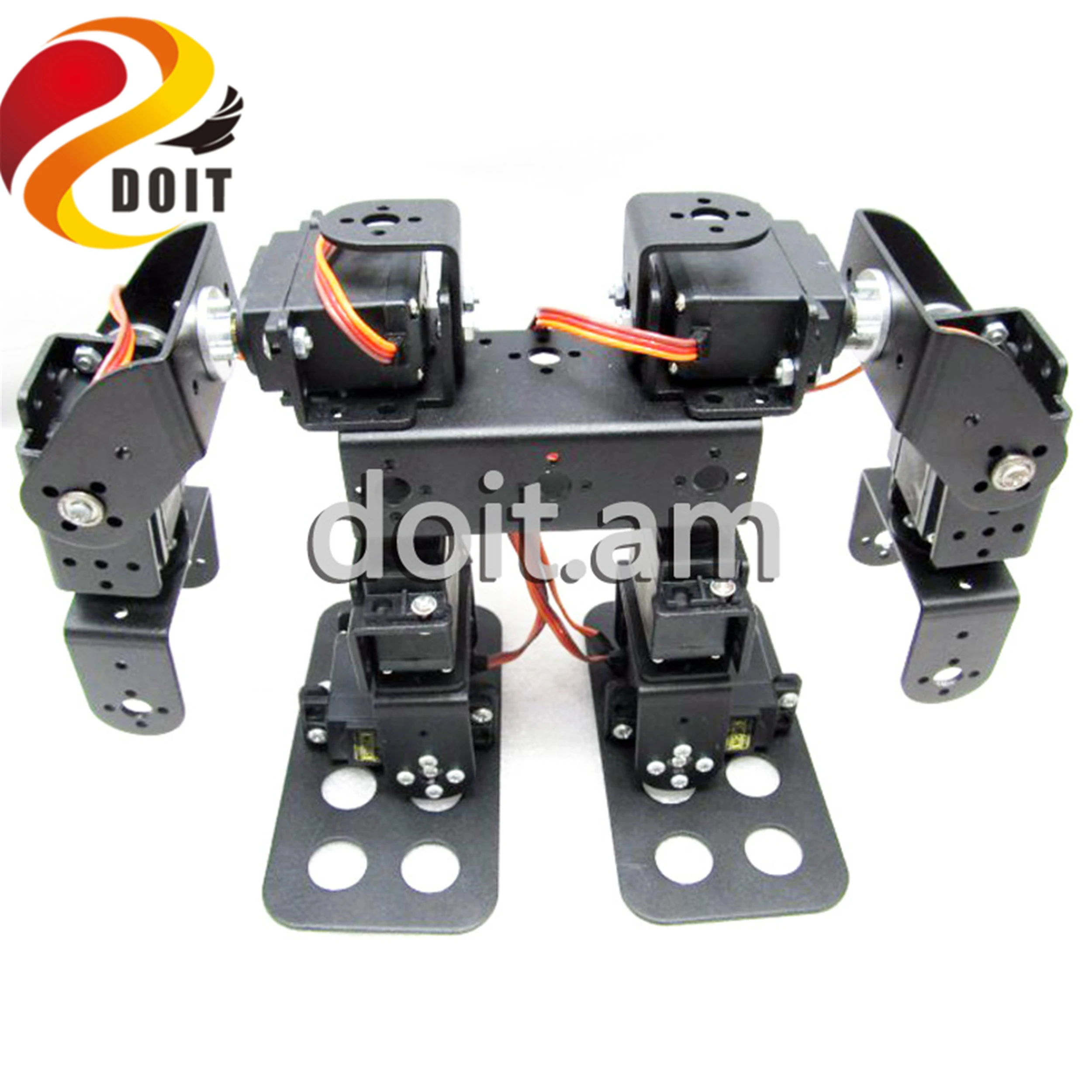 

SZDOIT 8Dof Metal Humanoid Robot Biped Walking Robot Complete Set Of Servo Bracket Accessories + 8Pcs Metal Gear Servos DIY