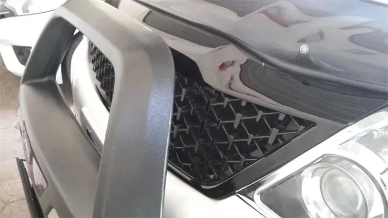 Автомобильные аксессуары передний гоночные Решетки Решетка abs сетки RAPTOR решетчатая маска планки крышка подходит для FORTUNER 2012- части автомобиля