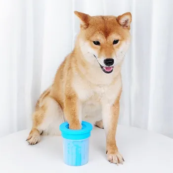 

Pet Supplies Multi-size Dog Cleaning Foot Washing Cup New Silicone Non-harmful Dog Out Portable Environmental Protection