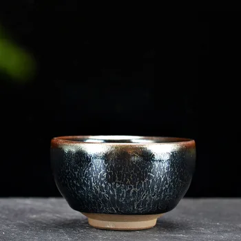

Jianyang Shuiji Jianzhan Handmade Blue Kirin Meditation Tianmu Tea Bowl Kung Fu Tea Set
