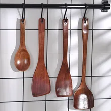 Натуральная древесина с длинной ручкой шпатель деревянный рисовый суп кухонная лопатка инструменты ручной работы японский стиль кухонная утварь