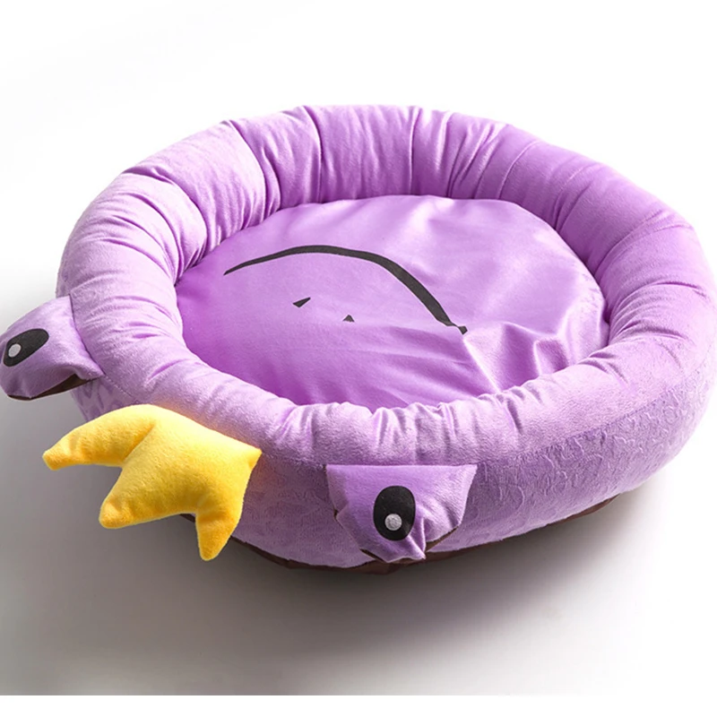 prativerdi Soft Cotton Cat Bed Warm Washable Pet Bed Kennel Crown Frog Design Mat Small Dog Bed Dog House Cat Mat Pet Supplies11
