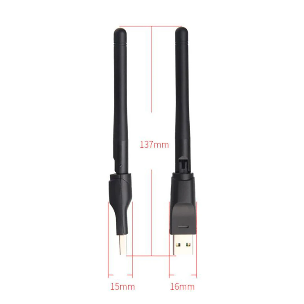 [100 шт.] MT 7601 USB WiFi Dongle 150 Мбит/с 2 4 ГГц 0 Вращающийся беспроводной адаптер|Сетевые