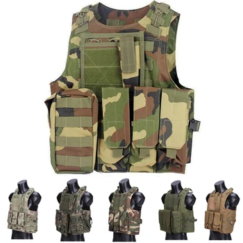 

Outdoor Sport Amphibious Tactical Vest Army Military Molle Combat Body Armor Camoufalge Hunting Protection Vest