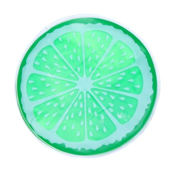 

1Pc Ice Mat Cartoon Round Gel Cooler Portable Cooling Cushion Waterproof Chair Ice Pad (Green Watermelon)