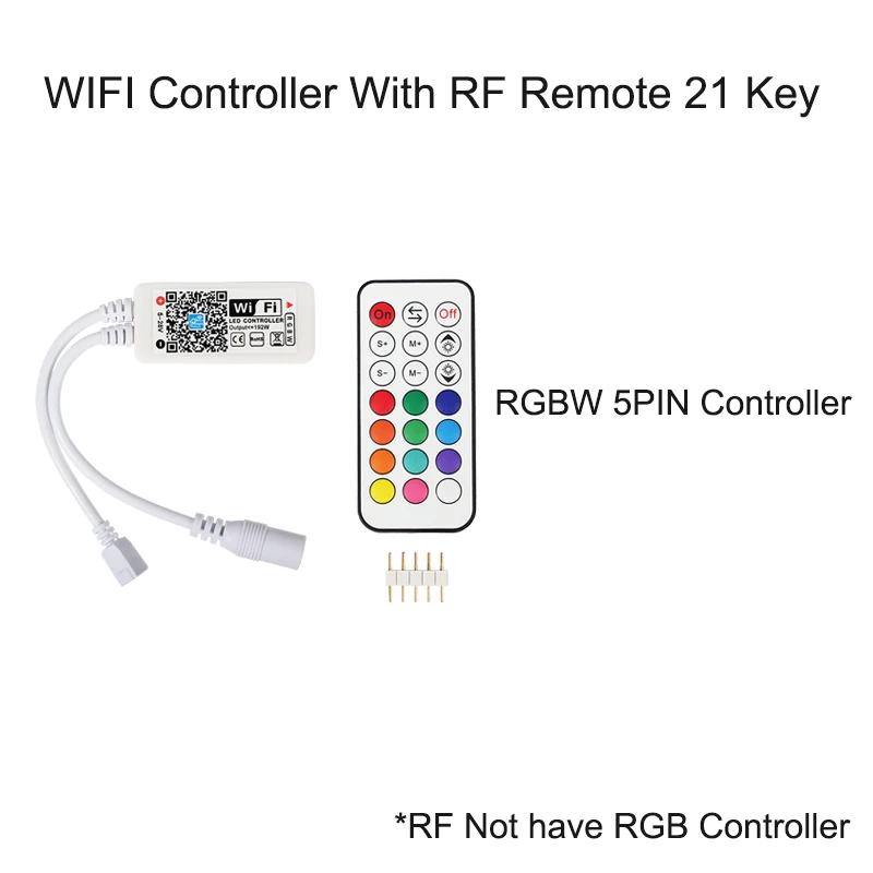 DC5-24V Wireless WIFI LED RGB Controller RGBW Controller IR / RF Remote Control IOS/Android for LED Strip RGB RGBW RGBWW