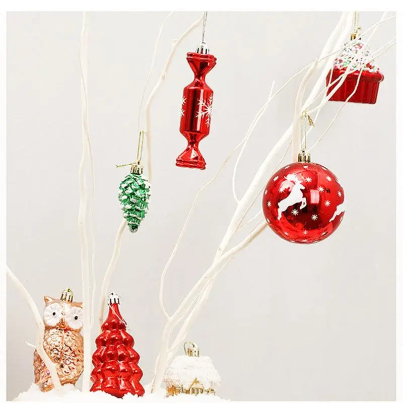 60-70ct Assorted Christmas Balls Ornament for Xmas Trees Parties, Holiday Decor