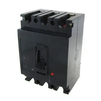 AC 380V DC 220V 63A 3P Литой чехол автоматический выключатель Черный