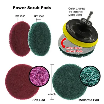 

Cleaning Brush Drill brush Attachment Set Scrubber Household 6PCS Perfect