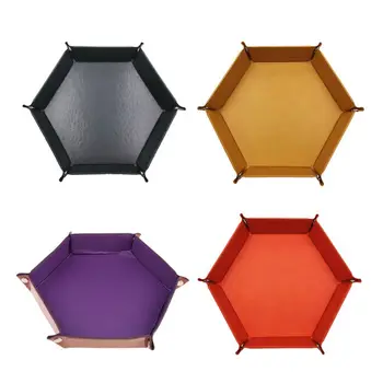 

Dice Tray Metal Dice Rolling Tray Holder Storage Box for RPG DND Table Games