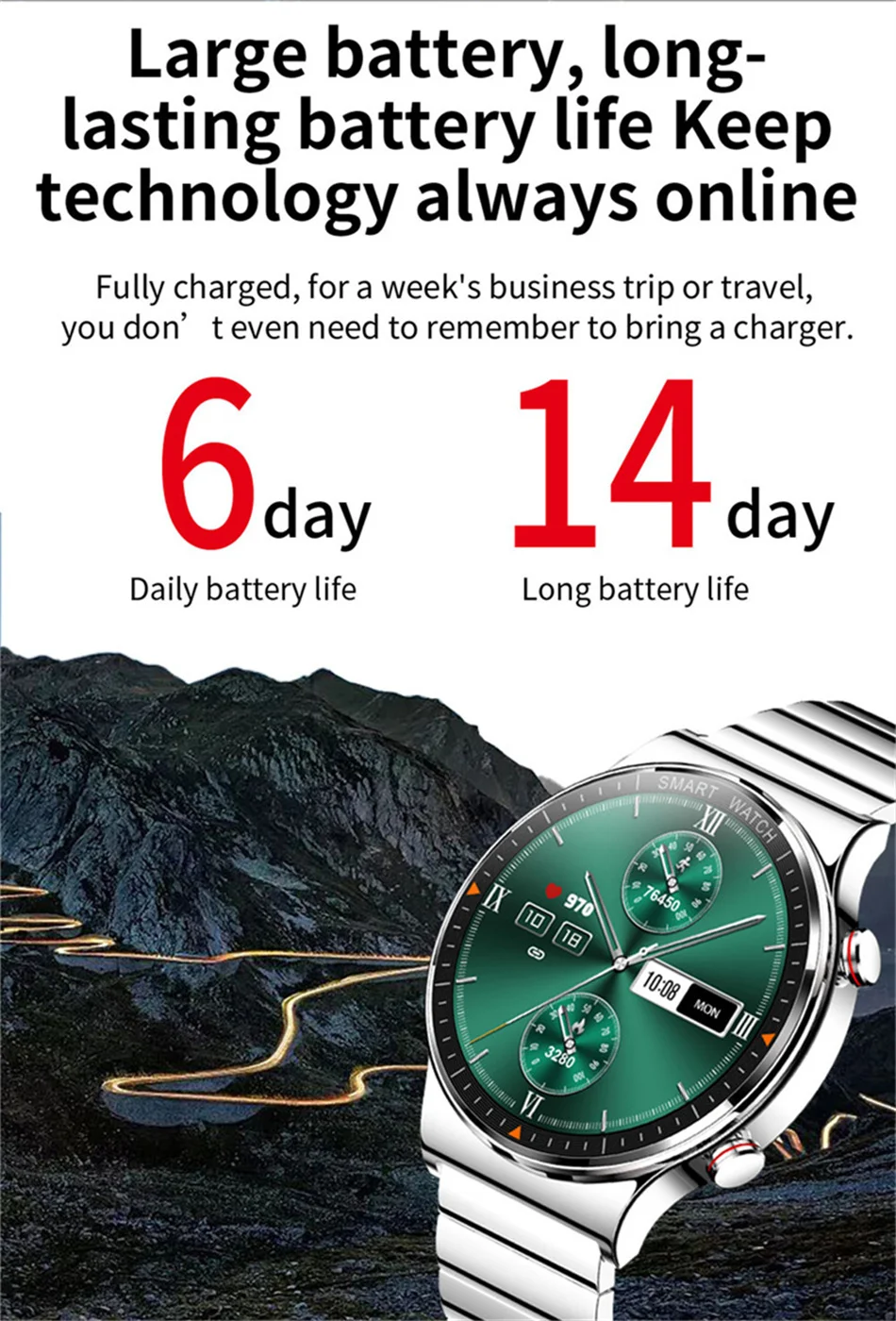 2022 New Smart Watch Men Bluetooth Call Watch For Men Sports Waterproof Wristwatch Gold Clock Smartwatch For Android iOS Gift