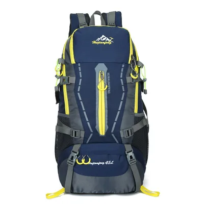 DarkBlue Etto открытый рюкзак альпинизм мешок Кемпинг Туризм большой емкости водонепроницаемый портативный открытый спортивные сумки для мужчин и женщин - Цвет: DarkBlue