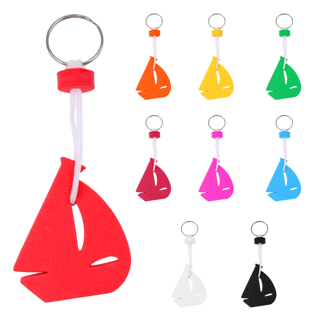 Key Ring Floating Boat Key Chain Key Ring -Marine/Water Sports/Creative Foam Keychain- Sailing Boat