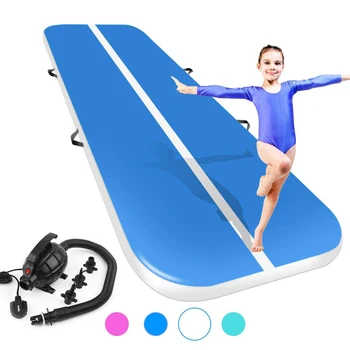 

7x2x0.2m Blue Gym Yoga Mat Inflatable Gymnastic Air Track Price Inflatable Tumble Airtrack Air Tumbling Floor Mat