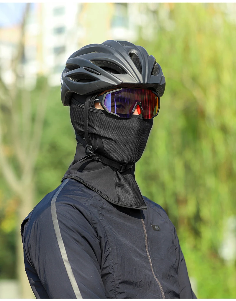 West Biking ice Silk tormenta capó outdoor anti-UV plenamente cara Mask casco capuchón