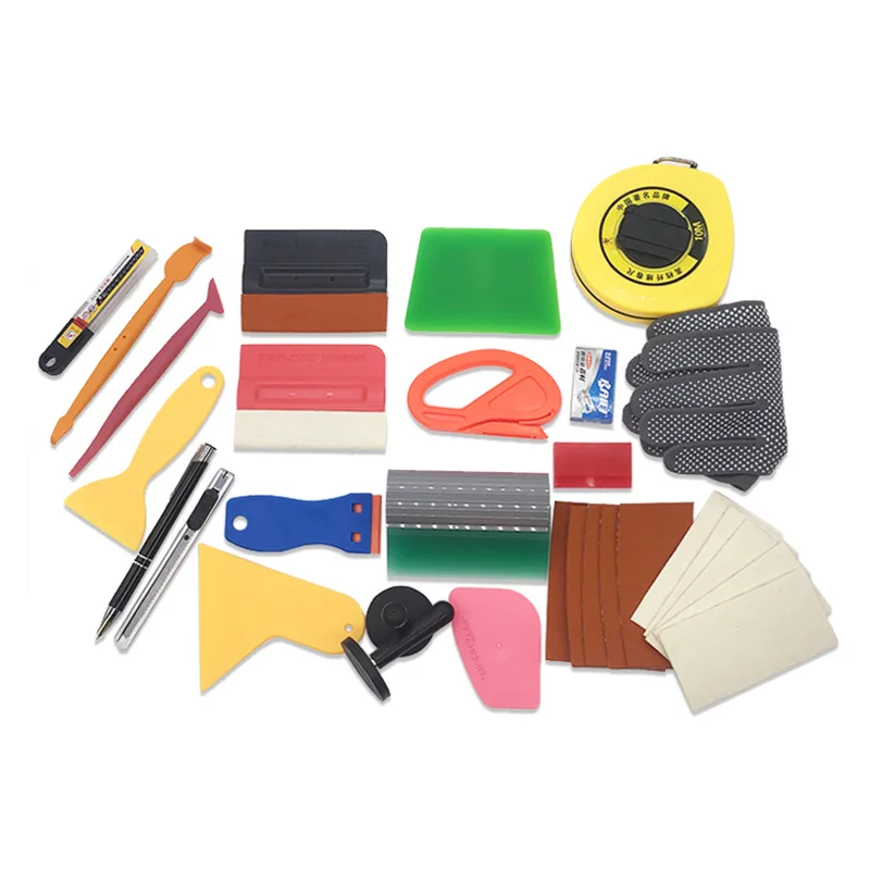 

Car Tools Vinyl Wrap Film Sticker Wrapping Tools Window Tint Foil Magnetic Stick Squeege Razor Scraper Cutter Knife