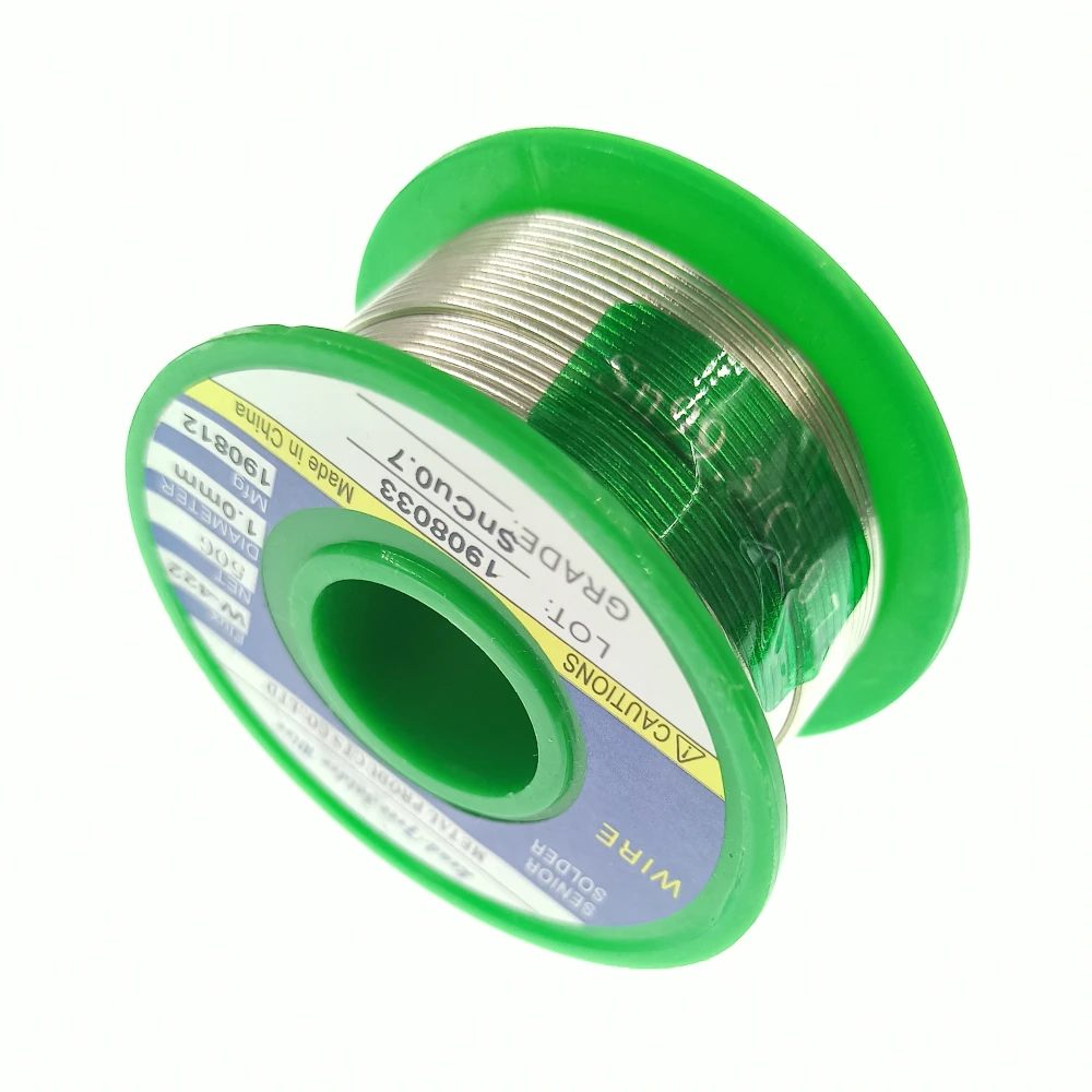 Soldering wire 0.5/0.6/0.8/1.0/1.2/1.5/2.0mm lead free tin 50G rosin core Sn99.3 Cu0.7 for welding