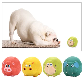 

Animal Pattern Design Squeaky Latex Material Animal Pet Squeaky Toy Dog Puppy Fetch Throw Sound Chew Activity Play Ball