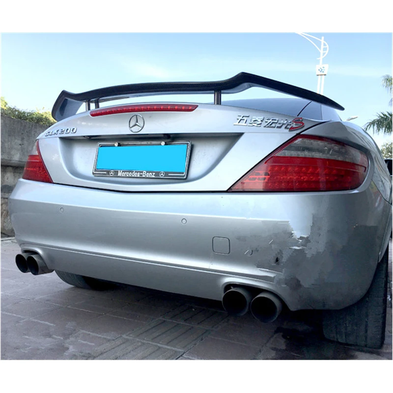Задний спойлер из углеродного волокна крыло багажника для Benz R171 R172 SLK Class Convertible 2