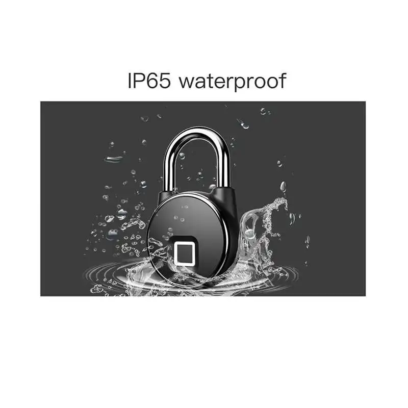 P22 Usb Перезаряжаемый смарт-замок без ключа с отпечатком пальца Ip65 Водонепроницаемый Противоугонный замок для безопасности двери чехол для багажа Замок
