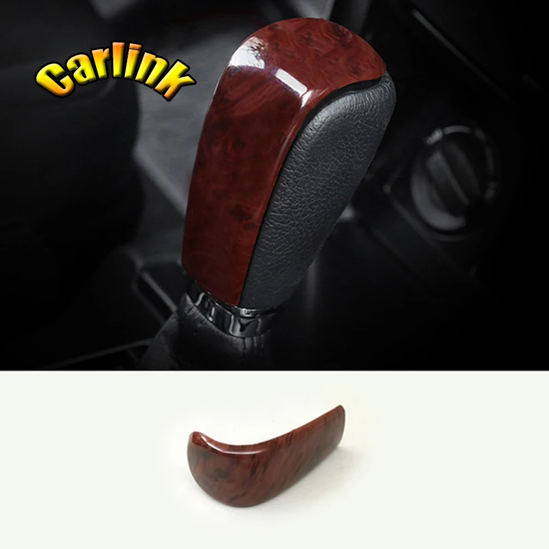 Для Toyota Land Cruiser Prado J150 150 2010-2018 ABS матовая/деревянная ручка рычага переключения