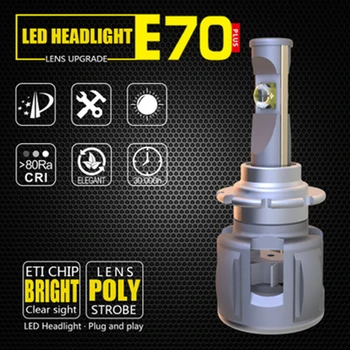 

2x Car LED Headlight H7 H4 LED H8/H11 HB3/9005 HB4/9006 H1 9012 D1 D2 D3 D4 120W 12000lm Auto Bulb Headlamp ETI Chip 6000K Light