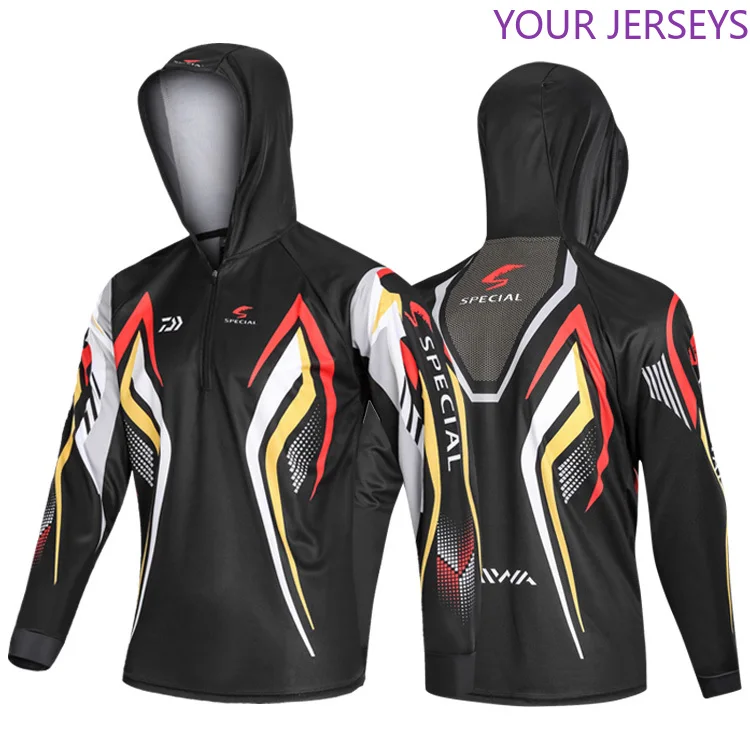 

2020 DAIWA Summer Fishing Clothing Hooded Jacket Waterproof Quick-Drying Coat Shirt For Hiking Cycling Clothes Pesca DAIWA Pesca