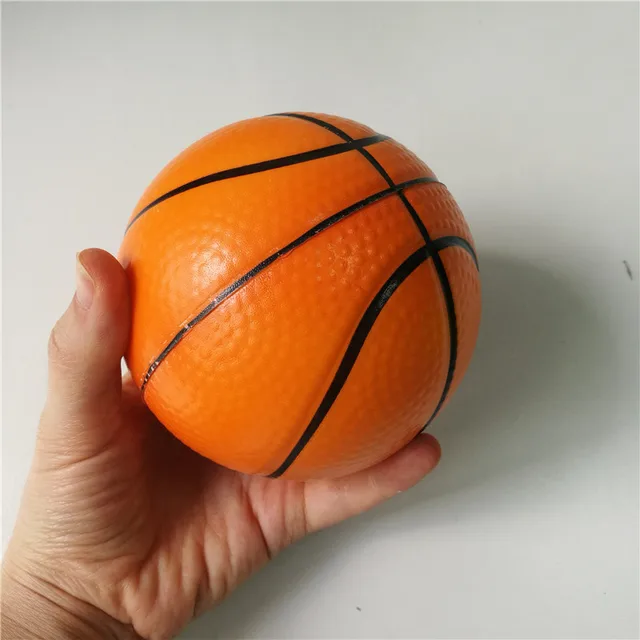 10CM Squeeze Anti Stress Relief Football Baseball Basketball Tennis Soccer Rubber PU Foam Soft Toys Ball for Boys Kids 2