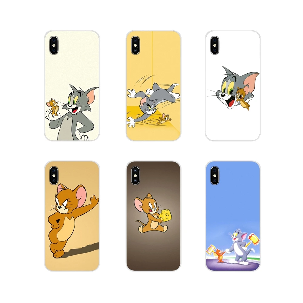 Для Apple IPhone X XR XS 11Pro MAX 4S 5s 5C SE 6S 7 8 Plus ipod touch 5 6 рисунок Том и Джерри аксессуары чехлы для телефонов